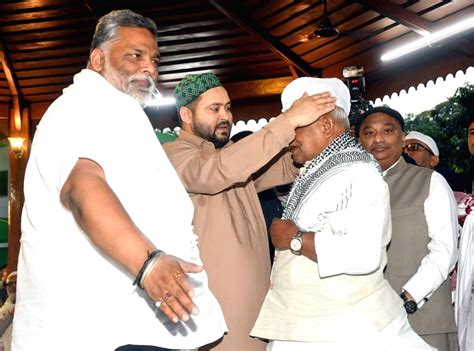 Bihar Chief Minister Nitish Kumar along with Deputy CM Tejashwi Yadav ...