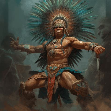 Aztec Warrior Paintings