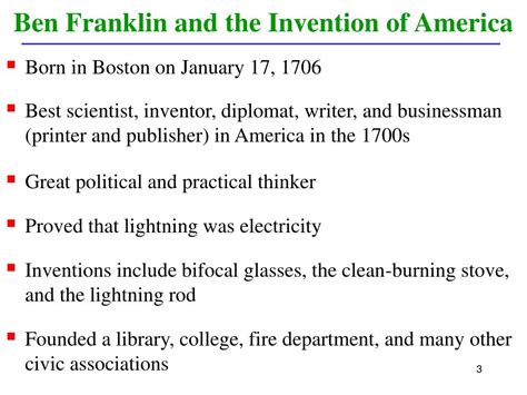 Ppt Ben Franklin Americas First Operations Researcher Powerpoint