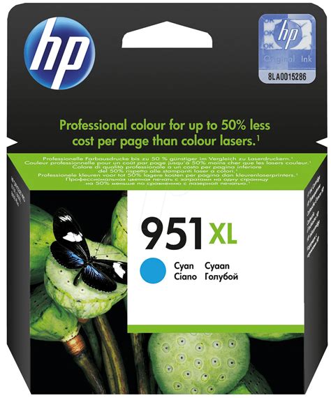 TINTE CN046AE Tinte HP Cyan 951XL Original Bei Reichelt Elektronik