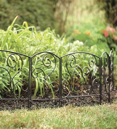 Garden Flourish Wrought Iron Edging Apartment Patio Gardens Garden Edging Garden Borders