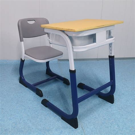 school single adjustable desk and chair set