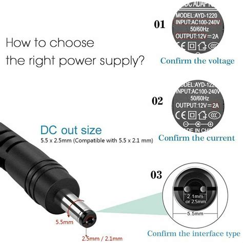 Steckernetzteil V Ac Dc A A A Adapter Hohlstecker X Mm Eu