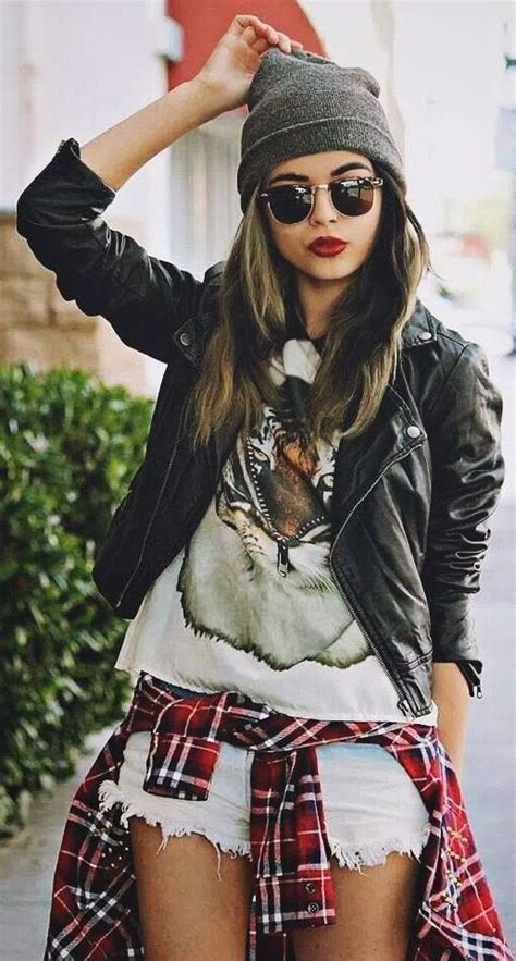 Lovely And Cool Hipster Style Girl Grunge Fashion Punk Outfits Ideas