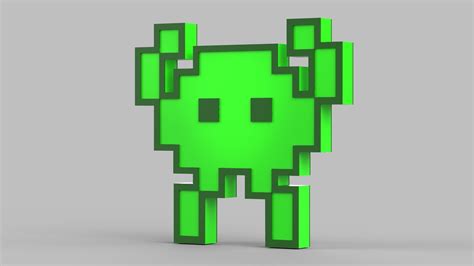 alien monster emoji 3D model | CGTrader