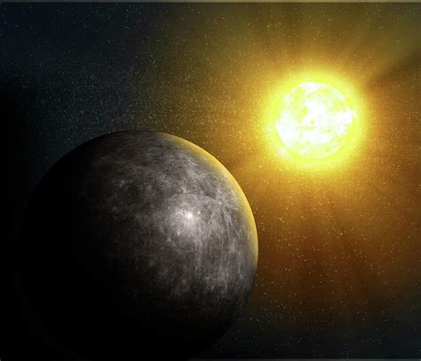 Planet Mercury, Artwork Digital Art by Science Photo Library - Andrzej ...