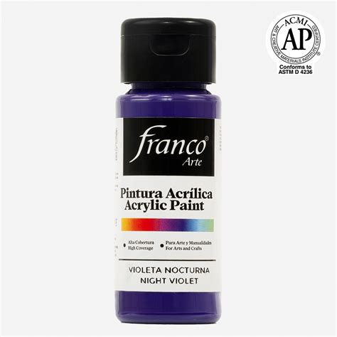 Pintura acrílica Violeta Fluorescente Franco Química