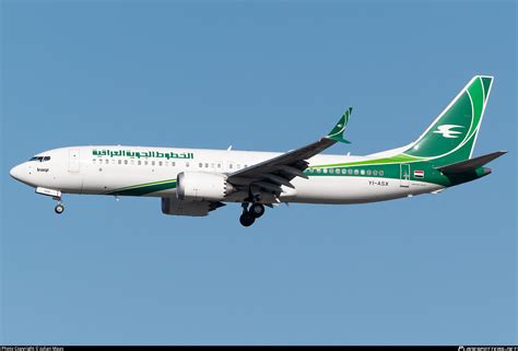 YI ASX Iraqi Airways Boeing 737 8 MAX Photo By Julian Maas ID 1610505