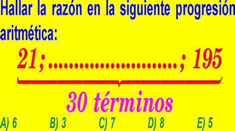 Progresi N Aritm Tica F Rmula De La Raz N Aritm Tica Ejercicio