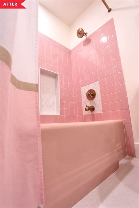 Nude Pink Bathroom Tiles