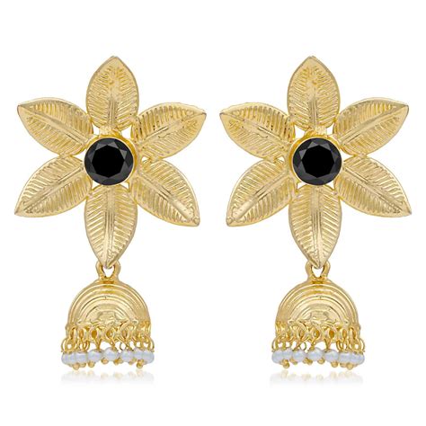 Buy Sukkhi Blossomy Gold Plated Pearl Jhumki Earring For Women