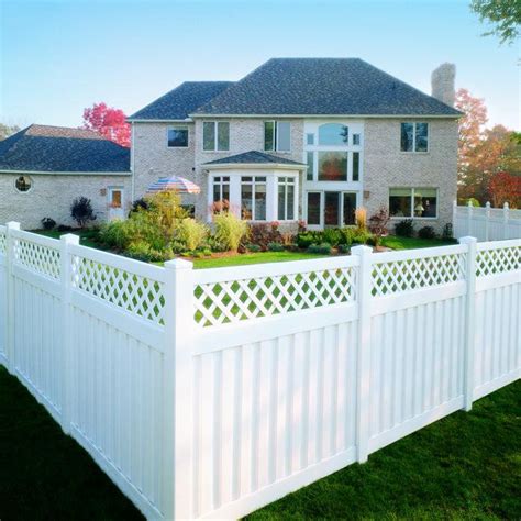 Vinyl Shadowbox Fence With Lattice Ohio Fence Company