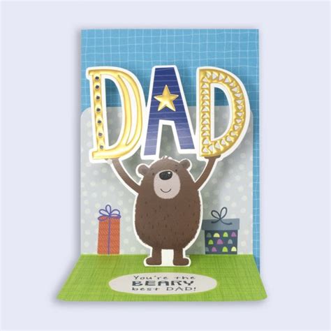 Fathers Day 3d Pop Up Garlanna Greeting Cards