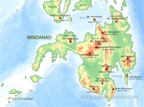 Mindanao Maps, Philippines