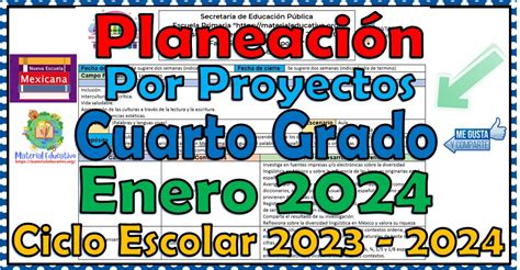 Planeaci N Did Ctica Por Proyectos Del Cuarto Grado De Primaria Del Mes