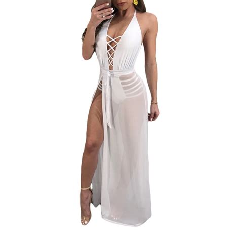 Buy Sexy Deep V Neck Backless Long Dress Sleeveless