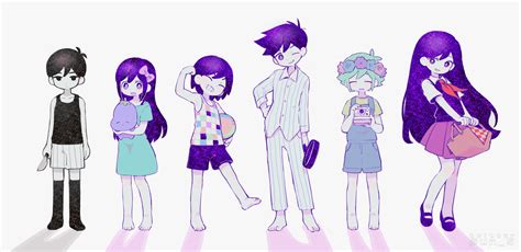 Basil Aubrey Omori Kel Mari And 7 More Omori Drawn By Tendoshi