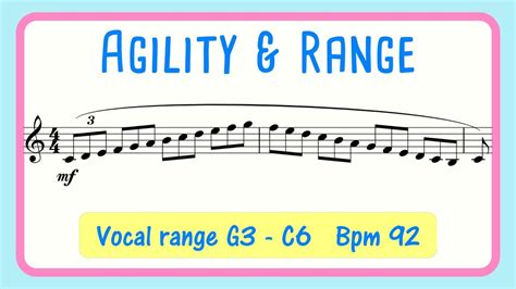 Agility And Range Vocal Exercise Ameb Grade Ex Advanced Female