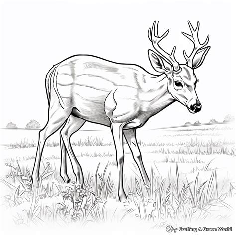 White Tailed Deer Coloring Pages Free Printable