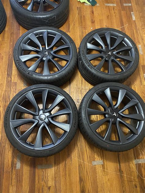 Model 3 Performance 20" Wheels Matte Black | Tesla Motors Club