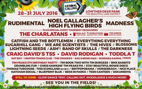 Kendal Calling Line Up Announcement Clipart