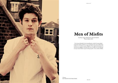 Men Of Misfits That Magazine Iwan Rheon Misfits E Photo