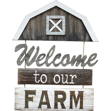 Sign Hanging Welcome To Our Farm Buy Wholesale Homewares And Tware