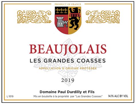 Beaujolais Les Grandes Coasses Paul Durdilly Skurnik Wines Spirits