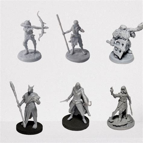 Miniaturas De RPG Grupos De Aventureiros Para D D E Tormenta Shopee