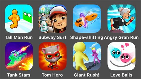 Tall Man Run Subway Surfers Shape Shifting Angry Gran Run Tank Stars