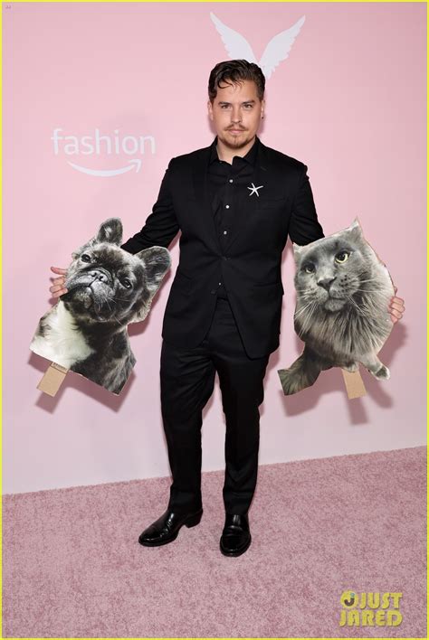 Barbara Palvin S Husband Dylan Sprouse Brings Cut Outs Of Their Pets To