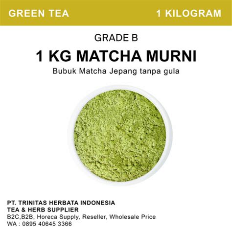 Jual Pure Matcha 1kg Green Tea Powder B Bubuk Teh Hijau Jepang 1