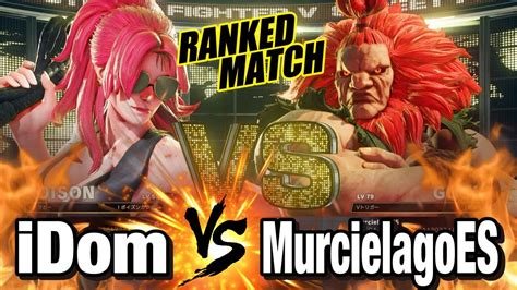 スト5 LP1位ポイズン vs 猛者豪鬼 iDom Poison vs MurcielagoES Akuma SFV YouTube