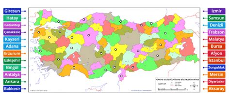 Dilsiz Harita Üzerinde İlleri Gösterme Sosyal Bilgiler Sosyalciniz