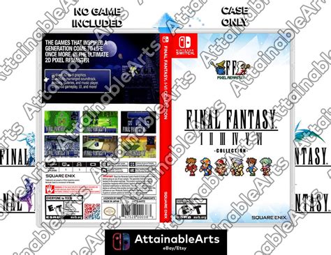 Final Fantasy Pixel Remaster - Custom Nintendo Switch Boxart With ...