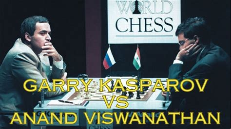 Garry Kasparov Vs Anand Viswanathan Chess Champion Vs Champion YouTube