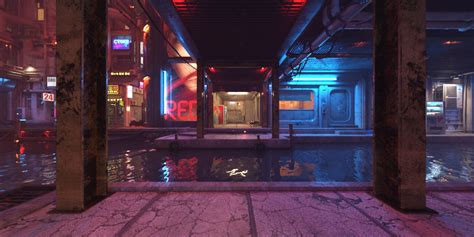 Hot Hdri Sets Neon Dark City Daz Studio By Dreamlight