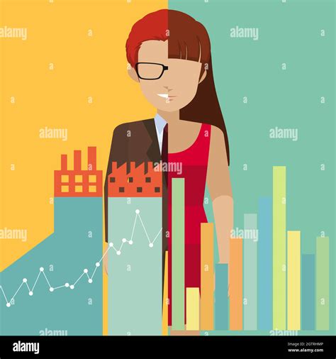 Faceless Characters And Graphs Stock Vector Image And Art Alamy