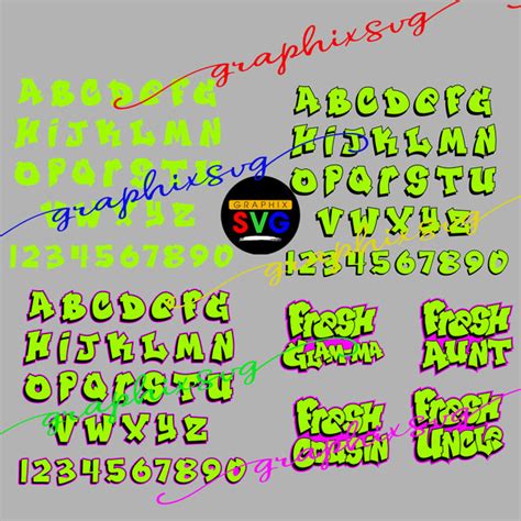 Fresh Prince Font SVG, Fresh Prince Font EPS, Fresh Prince Font PNG(re ...