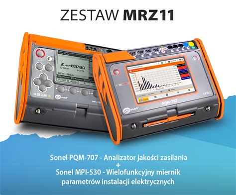 Zestaw MRZ11 Miernik Instalacji MPI 530 3 Fazowy Analizator Mocy PQM