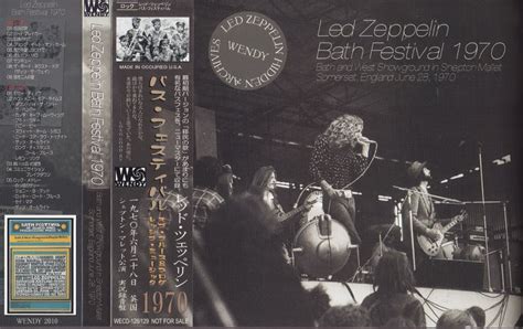 Led Zeppelin Bath Festival Cd Bath And West Showground In