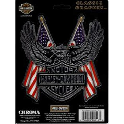 Harley-Davidson Logo With American Flag Decal - Walmart.com - Walmart.com