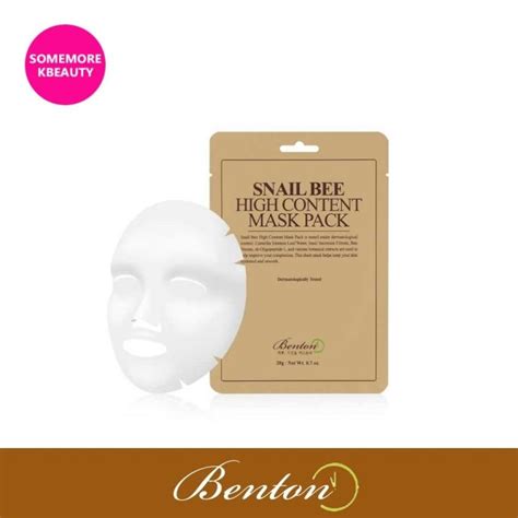 Benton Snail Bee High Content Mask Pack 20g Lazada PH