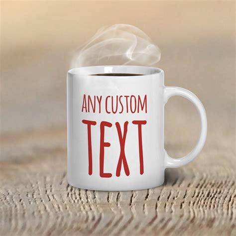 Custom Text Mugs Name Coffee Mugs Personalized Coffee Mug