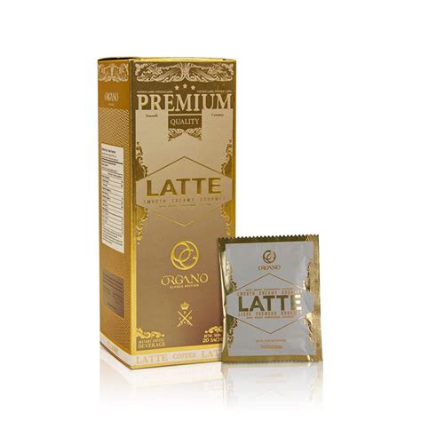 Organo Gold Organic Gourmet Cafe Latte U S A Packaging Box Latte