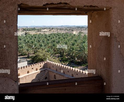 Exterior View Of The Castle Of Jabreen A 17th Century Fortress Near