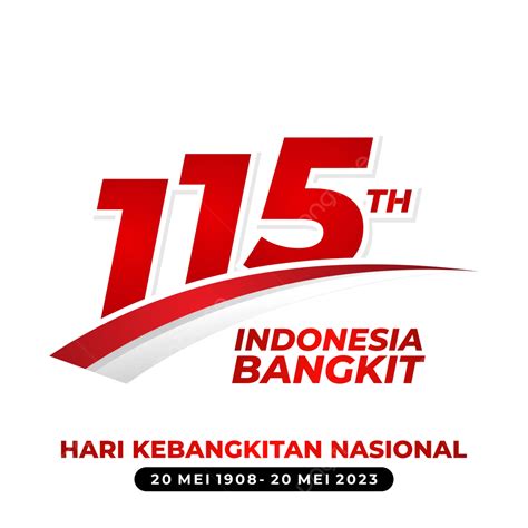 Official Logo Of The 115th National Awakening Day Harkitnas 2023 Vector