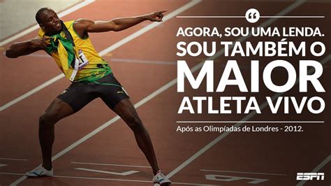 Hoje o ex velocista e multicampeão olímpico e mundial usain bolt