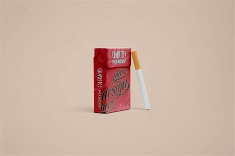 Premium Psd Cigarette Packaging Mockup Design