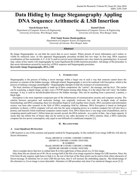 DATA HIDING BY IMAGE STEGANOGRAPHY APPLING DNA SEQUENCE ARITHMETIC